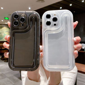 Clear Soft Silicone Bumper Case For iPhone 16 Pro Max 11/XR 15 Pro Max 12 13 14 Pro Max 13 Pro Max iPhone 6 6s Plus 7 Plus 8 Plus SE 2020 XS Max 14 15 Plus Anti-fall Phone Cover With Full Cover Lens Camera Protection Shell Hot Sale