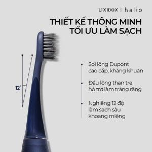 [NOEL SĂN SALE 50%] Bàn Chải Điện Làm Trắng Răng Halio Sonic Whitening Electric Toothbrush PRO Limited Edition - Midnight Blue