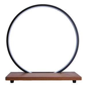Zen Style Wooden Base Illuminated Buddha Decor