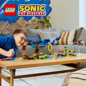 LEGO Sonic 76994 Sonics Green Hill Zone Loop Challenge (802 Pieces) Building Block Toys Bricks