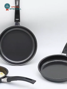 14/16/18cm Non-Stick Mini Frying Pan with Handle Compact Skillet for Steak Eggs Less Oil Stir-Fry