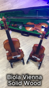 Biola Violin Vienna Solid Wood Import Ukuran Anak dan Dewasa 1/4 1/2 3/4 4/4