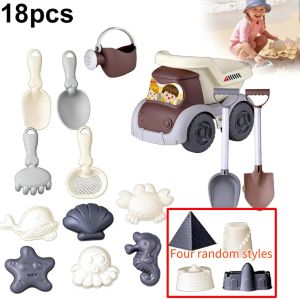 17PCS Beach Sand Toy Set Durable Plastic Summer Pool Beach Game Set Outdoor Sand Play Tools For Boys And Girls Great Holiday