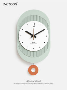 EMITDOOG นาฬิกาตั้งโต๊ะแบบติดผนัง 2025 รุ่นใหม่ ไม่ต้องเจาะรู ตกแต่งห้องนั่งเล่น นาฬิกาตั้งโต๊ะแบบเรียบง่าย นาฬิกาแบบมีสายเดี่ยว