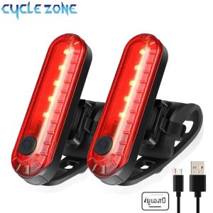 ไฟท้ายจักรยานแบบชาร์จ USB สว่างพิเศษ ติดตั้งง่ายเพื่อความปลอดภัยในการปั่นจักรยาน