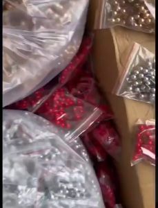 100pcs Cherry natal Hiasan Christmas / Artificial flower fruit cherry christmas