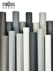 Gray Wallpaper Self-Adhesive Waterproof Moisture-Proof Wall Mountable Wall Dormitory Desktop Furniture Renovation Background Wall Stickers
