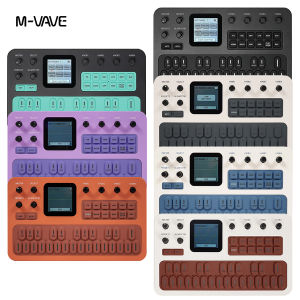 M-VAVE | M-VAVE FM1（SK15） Mini FM-1 Synthesizer 27 Keys 3-Channel MIDI 12h Battery TFT Display for Studio Producers & Performers