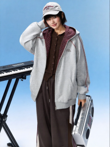 F426 | Trainee Series Spring New Hassy Line Plaid Hoodie Jacket