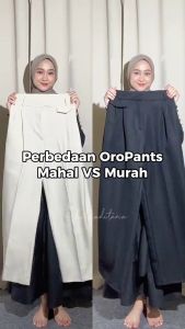 ORO PANTS Highwaist Loose Pants - Celana Kantor Wanita Kulot Anti Kusut Bahan Semi Wol