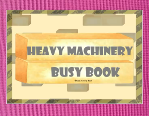 [ Set 1010 - Construction 2 ] Laminated Quiet Book  |   Montessori Early Learning Busy Book for Kids