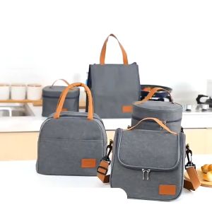 Thermal lunch bag for men & women multi-size insulated lunch bag shoulder waterproof kids insulated bag