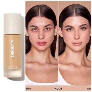 Sheglam Moisturizing Foundation Liquid Glossy Creamy Texture Long-lasting Natural Look Skin Care Cosmetic Tool from USA