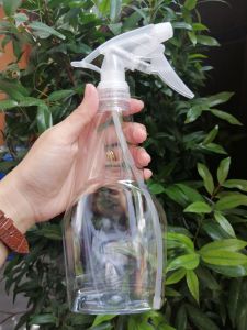500ml Plastic Spray Bottle(Clear/black)