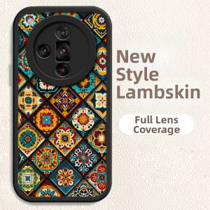 Eco-friendly Silicone Colorful Totem Slim Phone Case Compatible with OPPO Find X7 Series