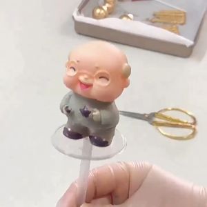 Toy Stand Holder Transparent Plastic Base Support Round Square Shape Cake Topper Cake Decoration 蛋糕擺件底托 透明底托