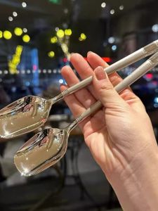 Stainless Steel Spoon Home Ladle Kids Spoon Special Eating Spoon Good-looking Meal Spoon Soup Spoon Spoon Porridge Spoon