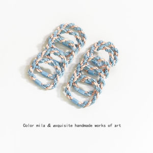 ยางรัดผมสีลูกกวาด 5 ตัว สไตล์เกาหลี ทนทาน สีสันสดใส เครื่องประดับผมสำหรับเด็ก ยางรัดผมสีลูกกวาด ยางรัดผมสีลูกกวาด