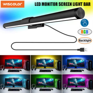 Led Monitor Light Bar Screen RGB Stepless Dimming USB Ambient Lights Desk Lamp for Computer Reading Gaming Lighting Eye-Care