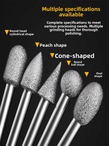 Electric Diamond Grinding Head Small 3MM Polishing Tool for Metal And Jade Polishing UMLo Brand from China Jgsmt831 Model