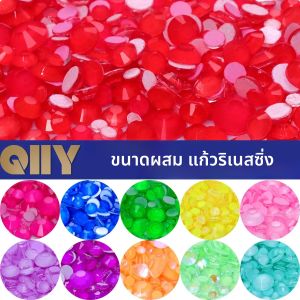 คริสตัลแก้วแบบไม่ใช้กาวร้อน ขนาดผสม 1440 ชิ้น สำหรับตกแต่งเสื้อผ้า งานฝีมือ และเครื่องประดับ ขายดี