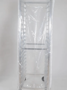 ผ้าคลุมพลาสติก คลุมชั้นวางเบเกอรี่ ผ้าคลุมชั้นวางขนมปัง 155*58*71cm PVC ผ้าคลุมชั้นวางเบเกอร์สําหรับเบเกอรี่