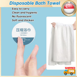 🇸🇬【SG stock】Disposable Bath Towel Compressed Towel Cotton-soft Travel Towel Thickened Beach towel 一次性浴巾毛巾