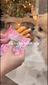 Bánh thưởng cho chó thịt cuộn bánh sữa Bone Appétit (Gói nhỏ 80g lớn 280g) bánh thưởng snack ăn vặt cho chó