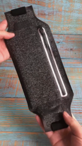 Running Waist Belt Slim Fanny Pack Thin Pouch for Men Women Workout Exercise Runner Waist Bag Phone Holder for Running Walking Camping Gym Hiking Cycling