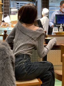 HUOLISI | Off-Shoulder Elegant Slim Fit Sweater
