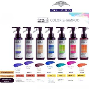Dầu Gội Milbon Color Gadget Shampoo Phục Hồi Và Bổ Sung Hạt Màu Dành Cho Tóc Đã Nhuộm Màu 150ml