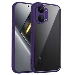 EUCAGR Clear Matte Back Cover Case Cho Xiaomi Poco X8 Pro Max Air Cushion Silicon Bumper Chống Trầy Xước Vỏ Điện Thoại Cứng