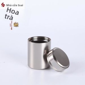 Airtight Portable Metal Tea Container
