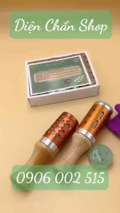 Cây Lăn Ngải Cứu Bằng Đồng Gai Trơn Ngọc Bích + Hộp ngải cứu 48 viên bao nhung chống nóng