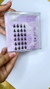 NAUGHTY ELF - ( LANGSUNG TEMPEL ) BULU MATA PALSU TANPA LEM (GLUE FREE) MODEL 3D VOLUME TEBAL UKURAN 8MM - 13MM LEBAR 6MM IMPORT PREMIUM QUALITY