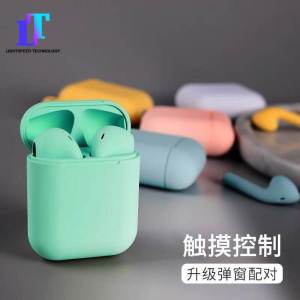 Bluetooth Headset Fingerprint Touch True Wireless Bluetooth Headset Binaural Sports Running Fitness in-ear Hanging Bluetooth Mobile Phone Universal IPX4 Waterproof Active Noise Reduction Automatic Connection Sports Headset