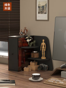 ตู้เสื้อผ้าแบบมีชั้นสำหรับจัดระเบียบพื้นโต๊ะทำงาน ชั้นวางของ กระดานเก็บของ กล่องเก็บของ ประตูลื่น เรียงลำดับ