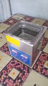 Digital Ultrasonic Cleaner Adjustable Heating Timing Cleaning Lab Machine 2L