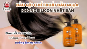 (CHAI 1 LÍT) DẦU GỘI CHIẾT XUẤT DẦU NGỰA NON SILICON NHẬT BẢN