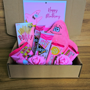 ✨ Pink Patrick Star Gift Set Cute Plush Treats Surprise Idea for Her or Him