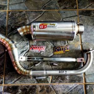COD BAYAR DITEMPAT knalpot racing cld oval mio j gt vario 110/125/150 beat fi Scoopy