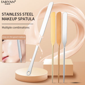 Stainless Steel Makeup Mixing Spatula Stick Mixing Rod Cosmetics Spatula Foundation Cream Mixing Tools