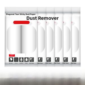 Strong Adhesive Hair Remover Roller Tearable Sticky Paper 10cm Replacement Core Dust Removal Clothes Cleaning Tool