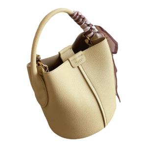 MY&FSNH | Summer Shadow Texture Soft Leather Bucket Bag