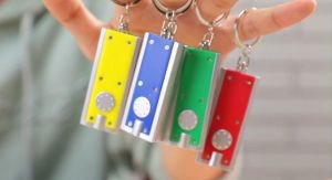 Mini Led Keychain Flashlight Square Keychain Light With Multiple Colors Randomly Sent Super Bright Flashlight Portable Outdoor Bright Mini Flashlight Suitable For Outdoor Camping Hiking And Emergency Lighting