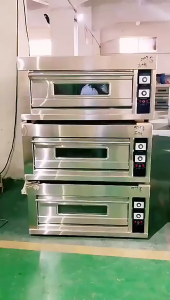 Single Deck Capacity Commercial Automatic Gas Oven up to 400°C Heavy Duty
