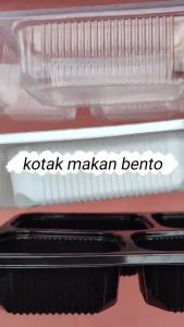 Tempat Kotak Makan Sekat 4 Premium Quality Box Mika Bento Tahan Panas dan Aman