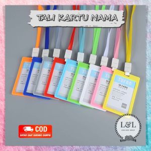 Gantungan Name Tag ID Card Holder Lanyard Pods Tanda Pengenal Kalung Tali Tempat Kartu Nama Kartu