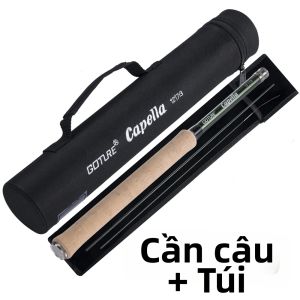 Goture | Bộ Cần Câu Cá Goture Tenkara Fly Fishing Rod Combo 3.6m Siêu Nhẹ Bằng Sợi Carbon Kèm Dây Câu Và Dụng Cụ Cắt Mồi Thích Hợp Cho Câu Cá Ở Sông Hồ Suối.