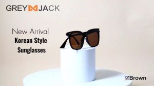 Grey Jack Kacamata Hitam Sunglasses Polarized Bahan TR Bentuk Kotak Anti UV400 Pria dan Wanita Trandy Casual Korean Style 221